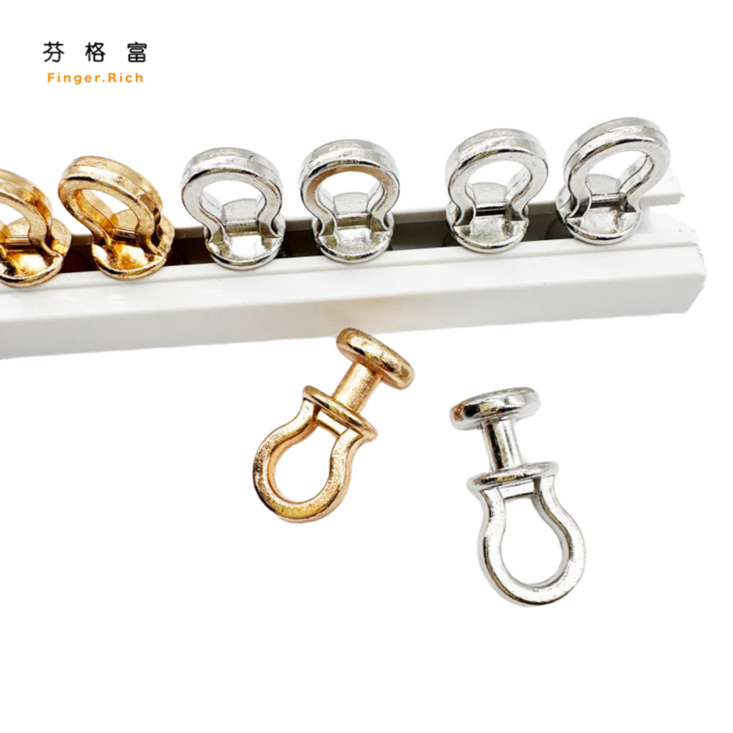 耐用整体金属窗帘轨道滑轮老式滚轮走珠扣环吊钩窗帘挂钩通用