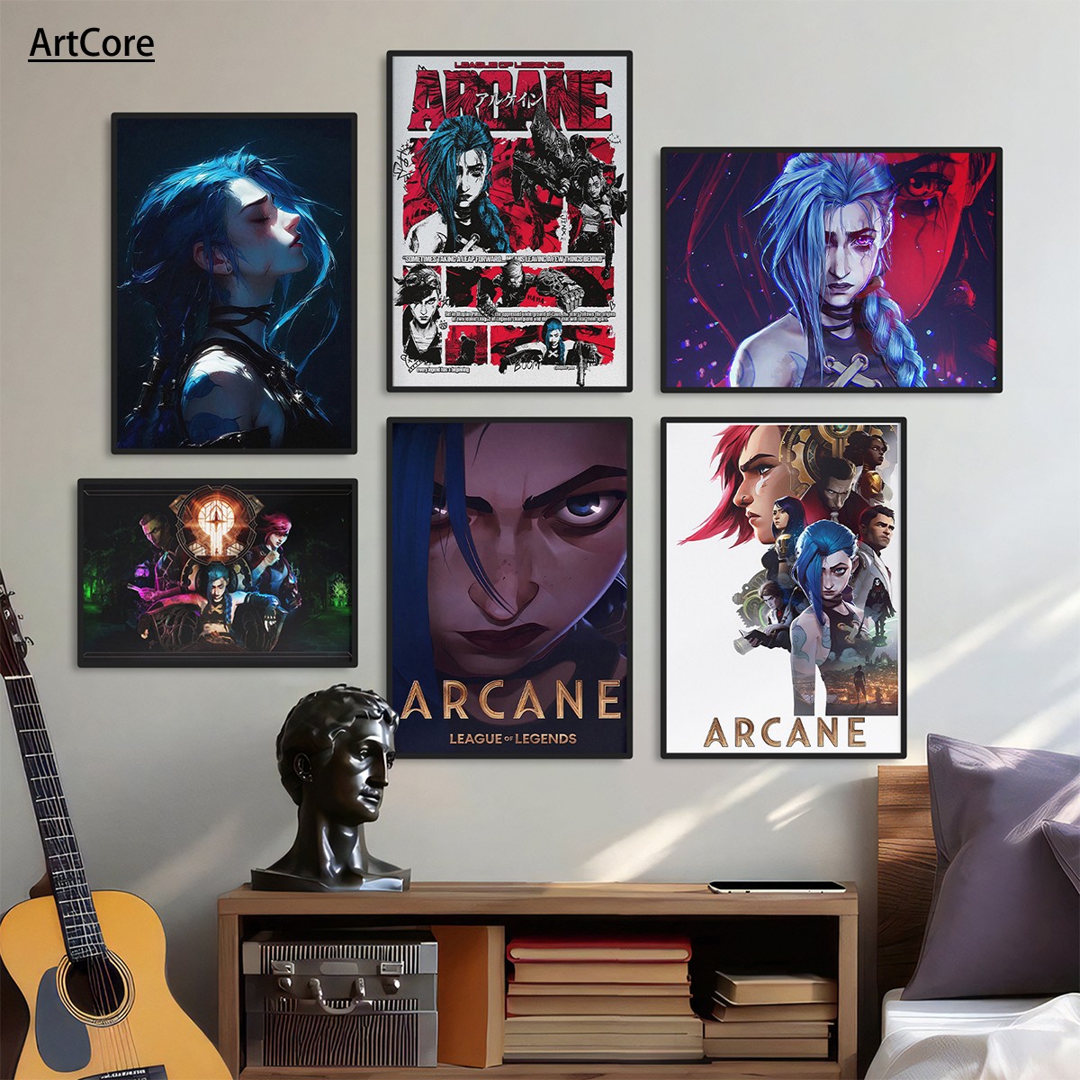 Anime Arcane League of Legends Wall Art Prints Decor Posters