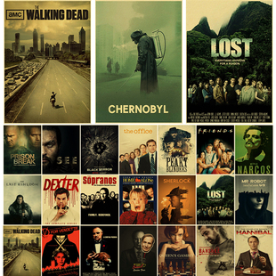 Vintage TV Movie Poster Film Prints Posters Retro Wall Art