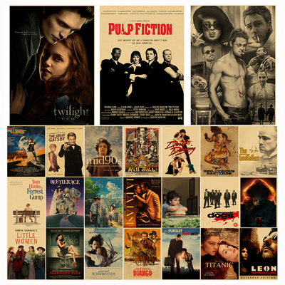 经典影视作品集海报低俗小说油画