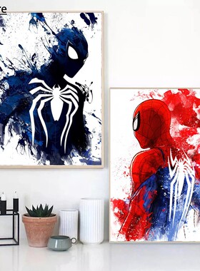 MINISO Marvel Movie Watercolor SpiderMan Superhero Posters