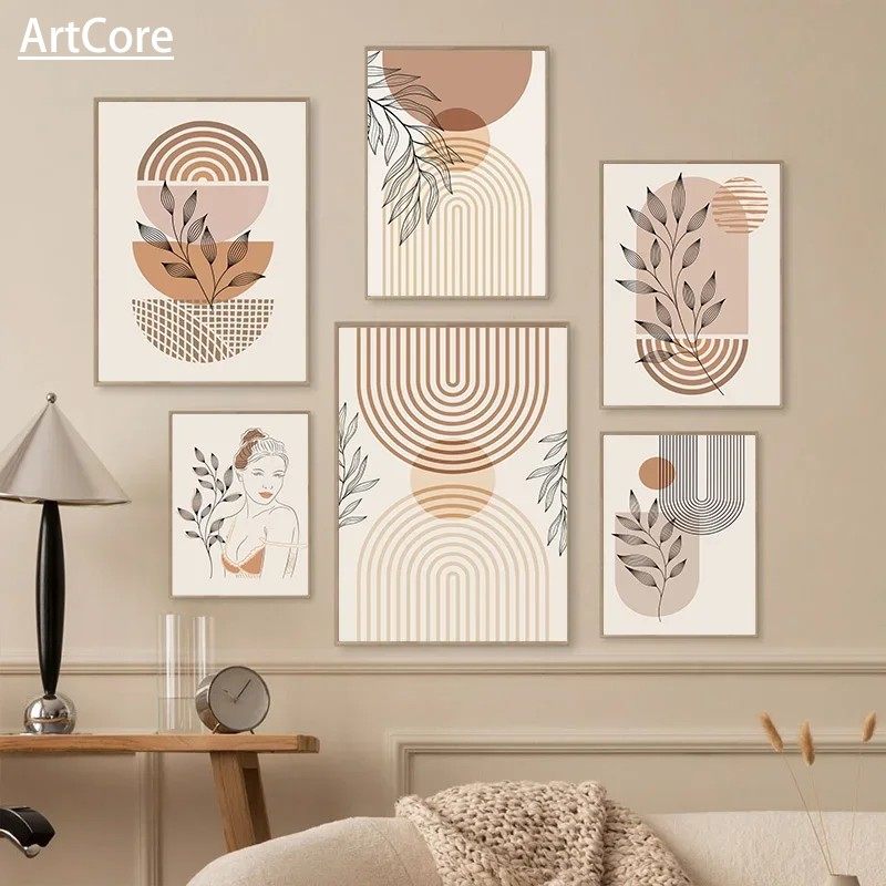 Creative Bohemian Light-colored Block Canvas Prints Poster