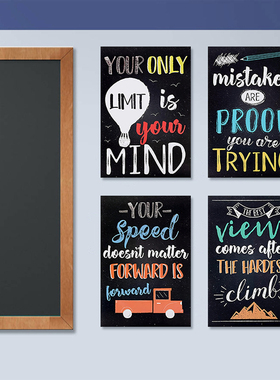 Motivational Classroom Wall Art Posters Inspirational Quotes