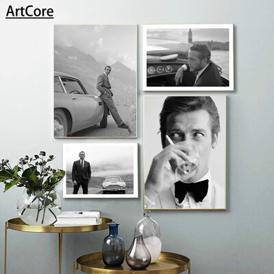 《绅士间谍》007海报邦德汽车