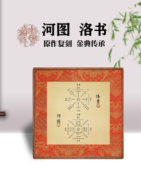 图洛书挂画图伏羲画像周文王