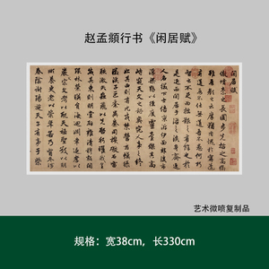 赵孟頫行书闲居二玄社本练字帖