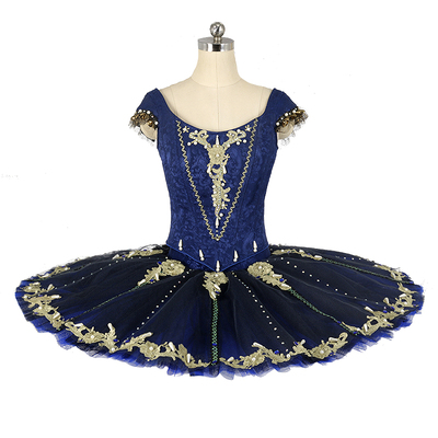 Akeylia 宝蓝色专业芭蕾国际比赛演出服法老的女儿tutu量身定制