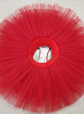 大红色芭蕾练习裙 ballet tutu黑白蓝粉紫色排练芭蕾盘裙基训定制