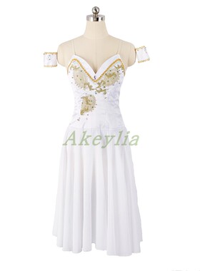 Jina dance 专业芭蕾舞海盗无弹力量身定制国际比赛表演出雪纺裙