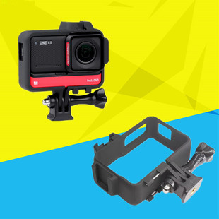 CASE兔笼配件安装固定框影石insta360 one RS相机机身保护边框