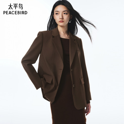 【商场同款】太平鸟可露丽风西装25新款通勤合体西装女A3BAF3261