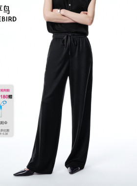 【商场同款】太平鸟女装2025年夏季新款直筒休闲长裤A1GBF2514