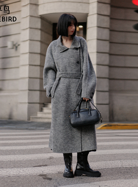 太平鸟年冬季款长款立领大衣A1AAE4477