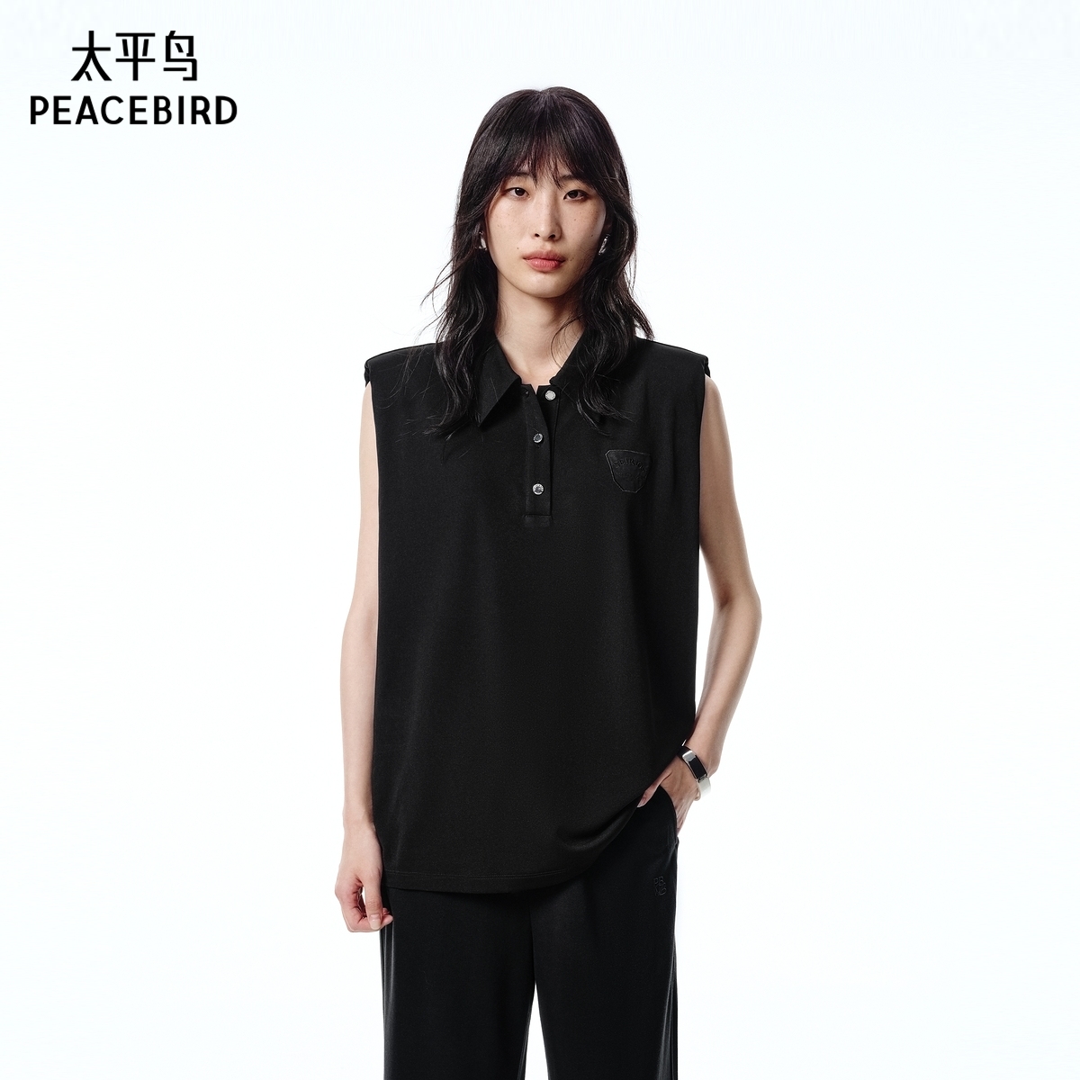 【商场同款】太平鸟女装2025年夏季新款抗皱短袖T恤A1CNF2532