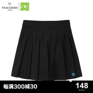 太平鸟SPCN系列2022年秋冬新款短裙半身裙百褶半裙ASGEC4301