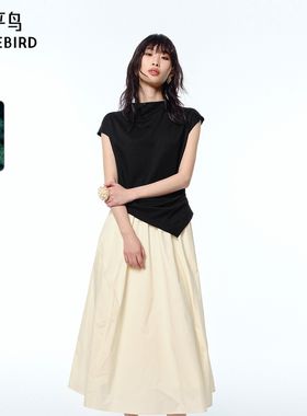 【商场同款朝夕】太平鸟法式通勤连衣裙夏新设计感长裙A1FAF2177