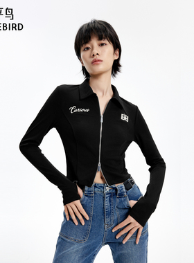 太平鸟女装年秋季款短款针织外套A3BBE3101*