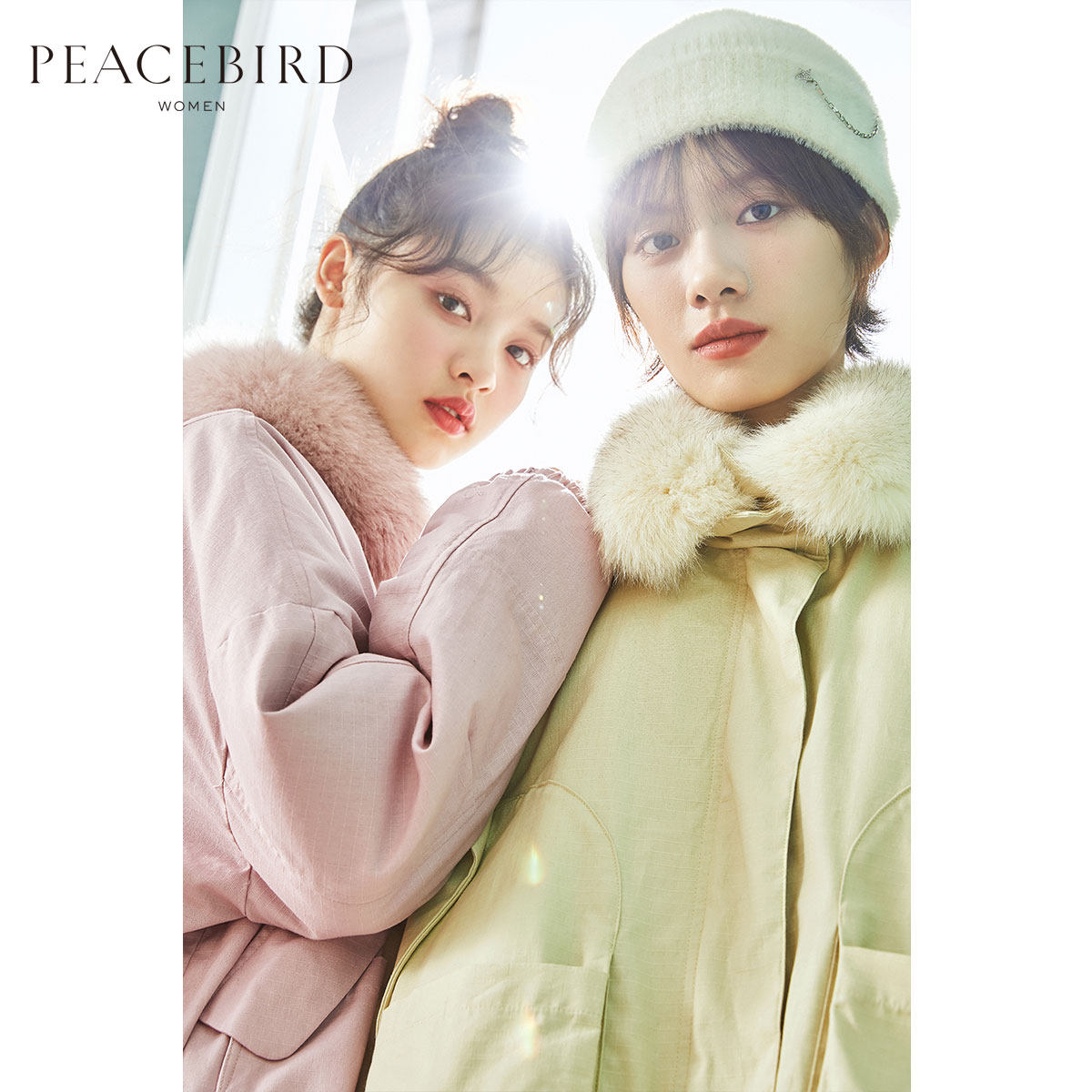 2太平鸟派克羽绒小个子短款狐狸大毛领2019冬季新款工装风外套