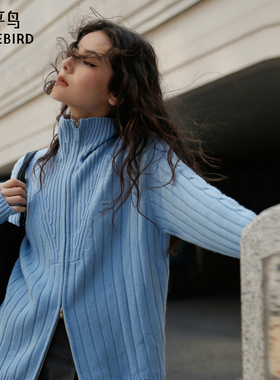 太平鸟Juan Salazar联名冬季款拉链开衫A1EAE424E