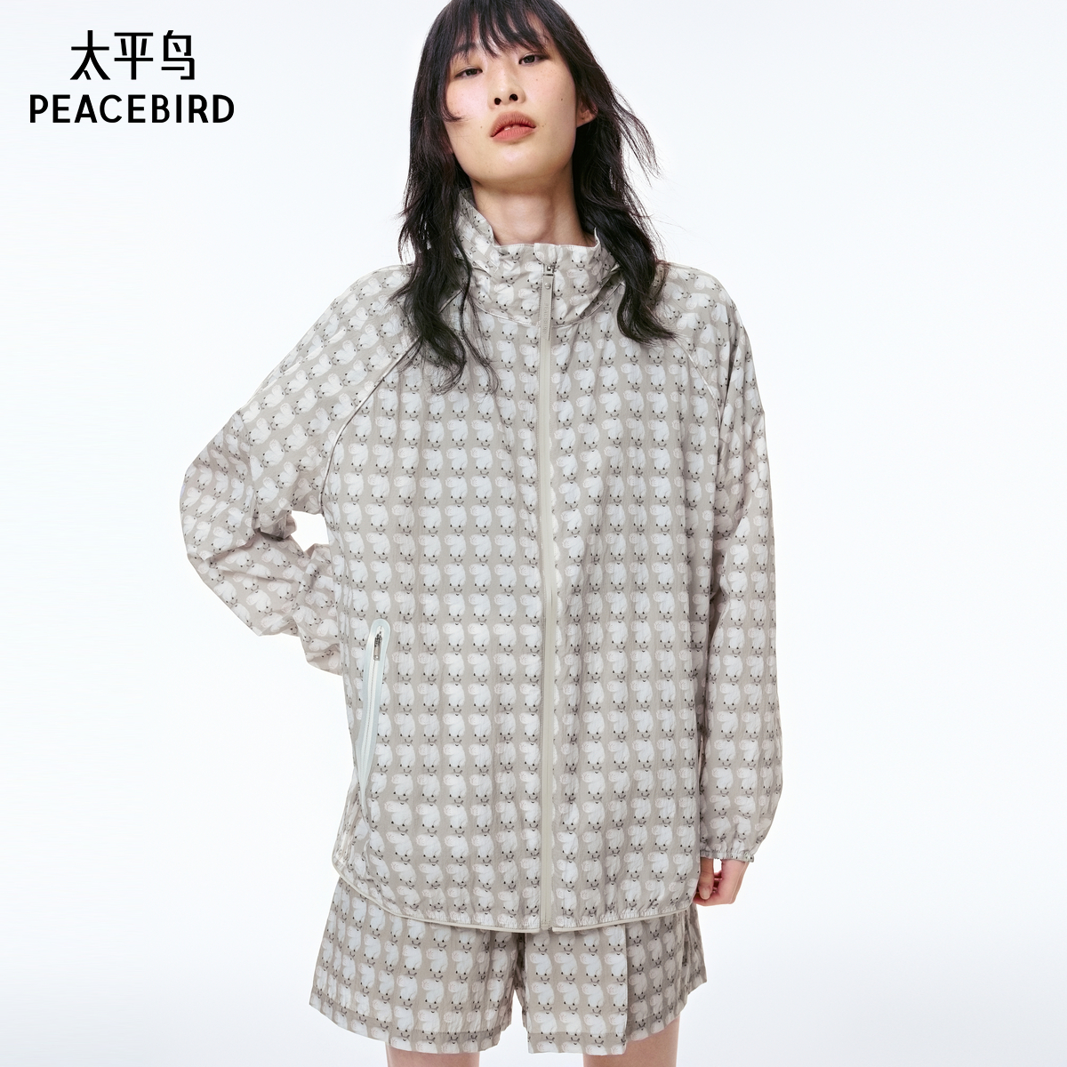 【商场同款】太平鸟女装2025年夏季新款防晒便服外套A3BBF2332