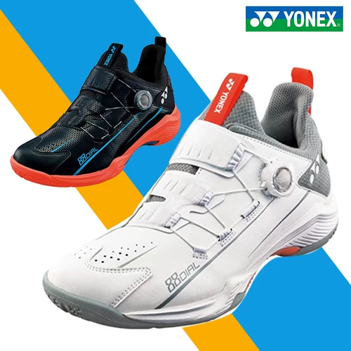 Yonex мужской и женский профессиональный шоковой поглощение Anti -Slip Badminton Shoes 88d 88d2 88d3 кнопка Shoseless Lace