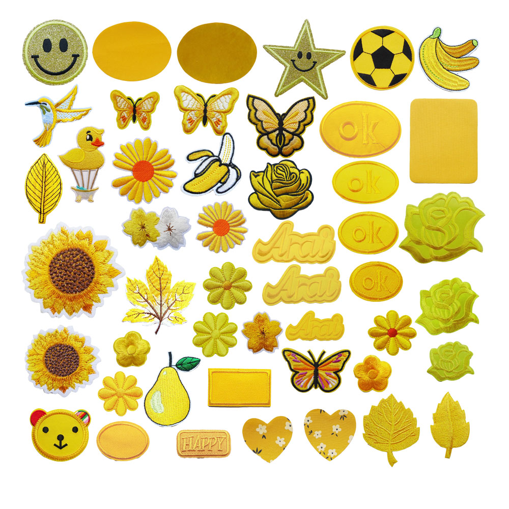 破洞装饰自粘背胶无痕修补刺绣贴