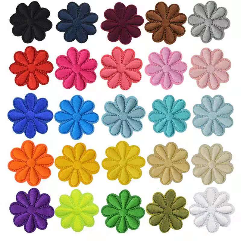 纯色t恤裤子卡通破洞花朵刺绣