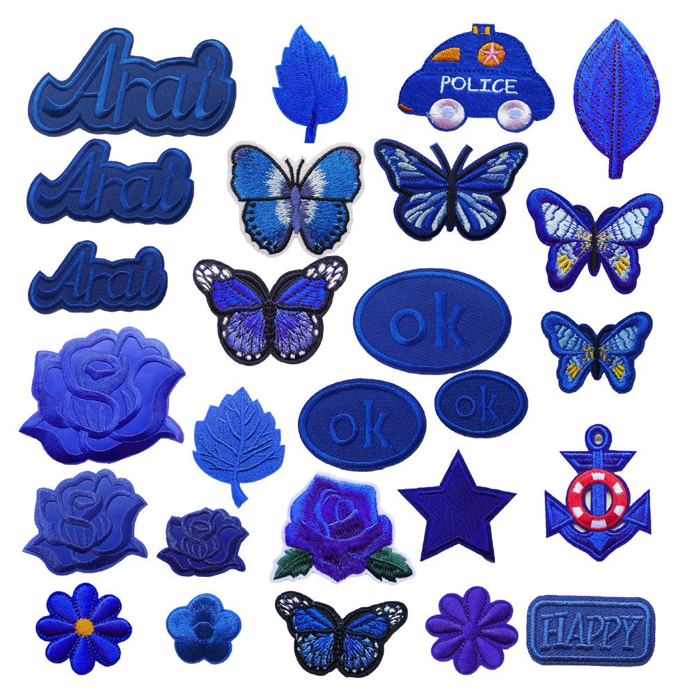 自粘背胶修补破洞衣服裤子绣花贴