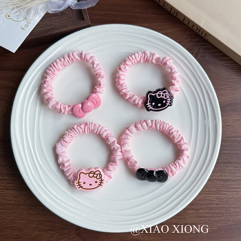 儿童发圈可爱卡通粉色kt猫宝宝发饰扎头发皮筋发绳甜美可爱小肠圈,童装/婴儿装/亲子装,发饰,淘宝优惠券,粉丝福利购,淘宝优惠卷