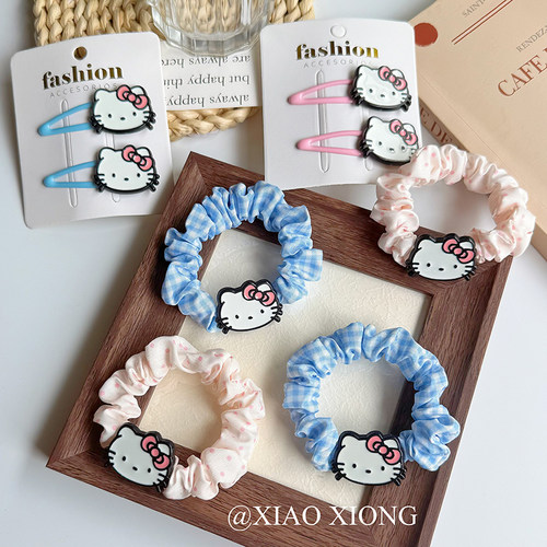 儿童发圈可爱卡通kt猫发饰