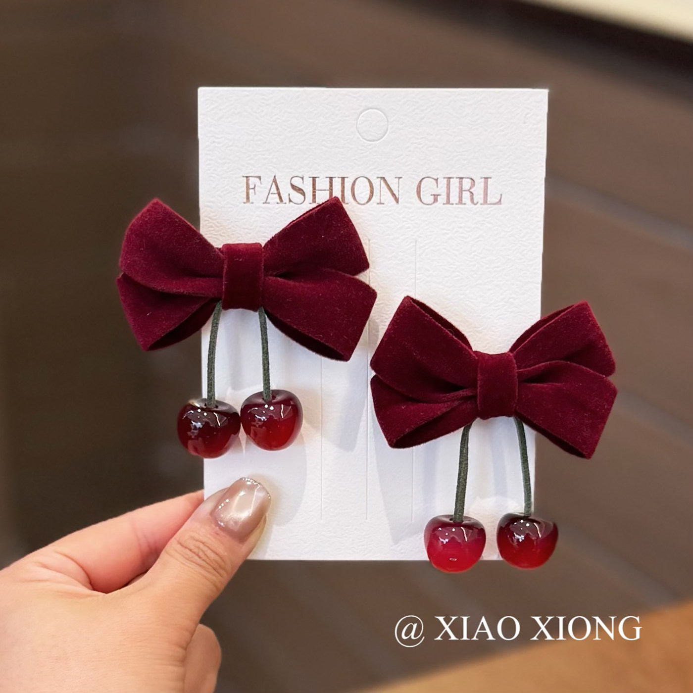 儿童发饰新年红樱桃蝴蝶结发夹可爱甜美对夹刘海侧边夹喜庆头饰女,童装/婴儿装/亲子装,发饰,淘宝优惠券,粉丝福利购,淘宝优惠卷