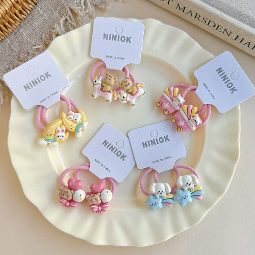 儿童发圈可爱卡通小女孩发饰