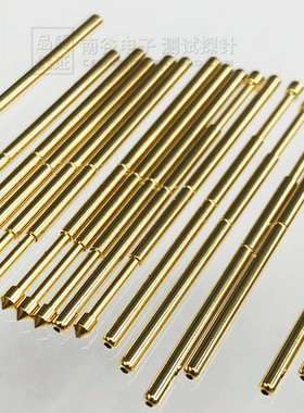 3.0大圆锥头测试探针 P100-E2 E3 E4 E5 E6 1.5mm镀金100mil/33mm