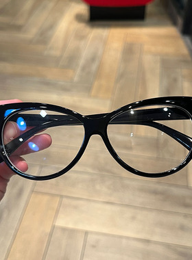 时尚猫眼平光镜复古网红街拍