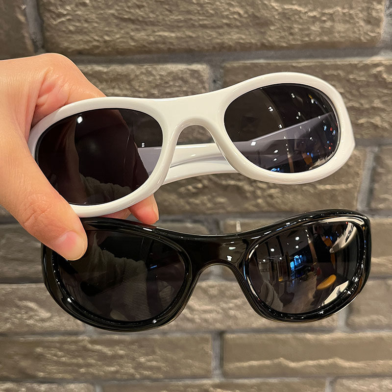 高级感朋克发箍骑行护目镜