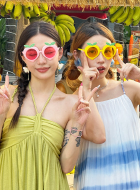 原创设计夏威夷水果眼镜桃子墨镜