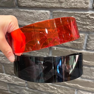 2022新款 潮眼镜配饰 网红太阳镜蹦迪男女超酷硬妹未来科技感一体式