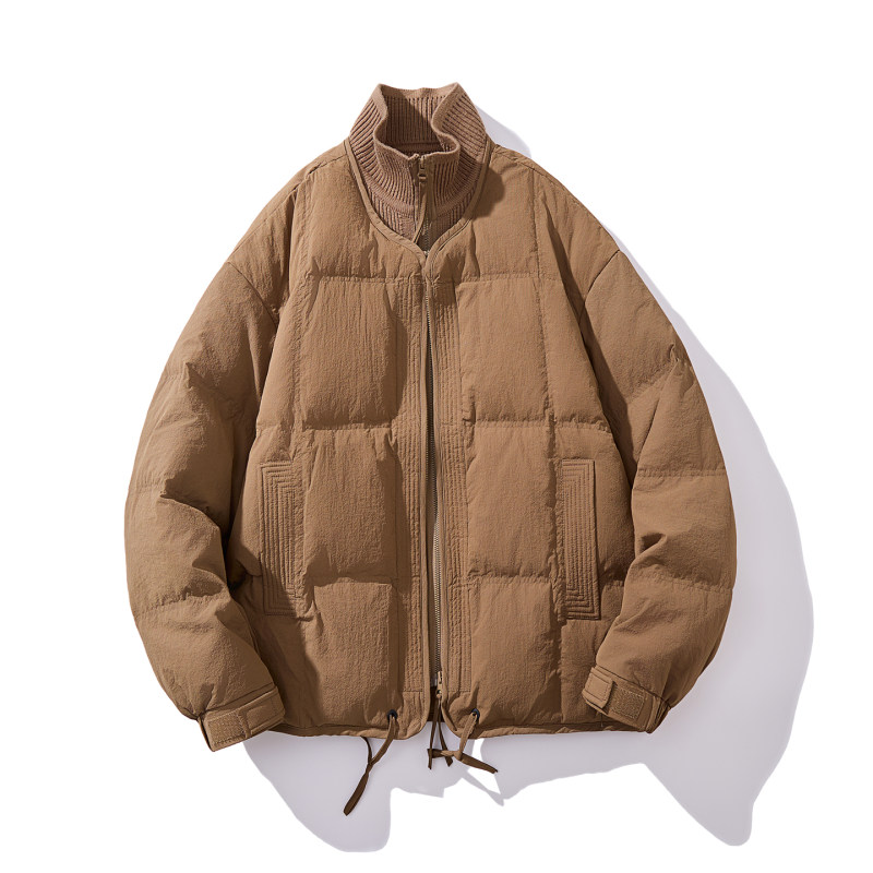 男士加厚立领短款羽绒服