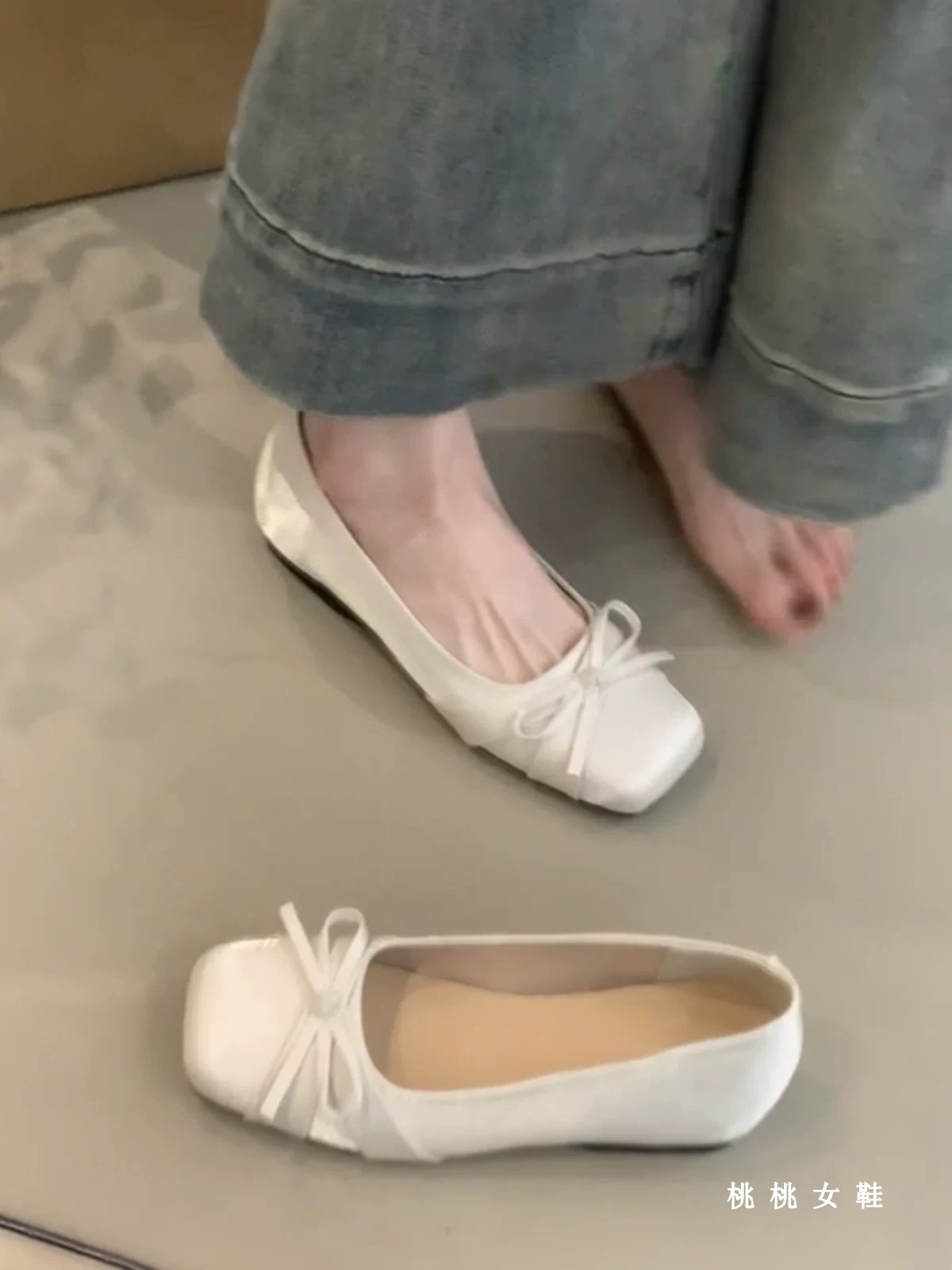 tender Fairy wind bow French Retro Ballet Single shoes female 2025 Spring and summer The new Mary Jane Evening shoes