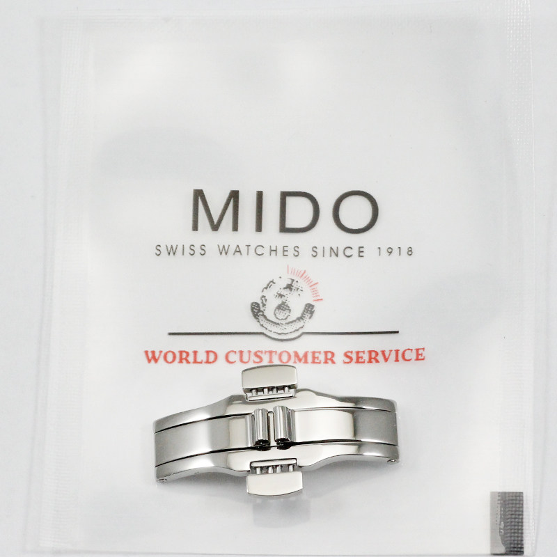 美度贝伦赛丽表扣蝴蝶扣配件舵手8600指挥官卡扣钢表链钢带扣表带