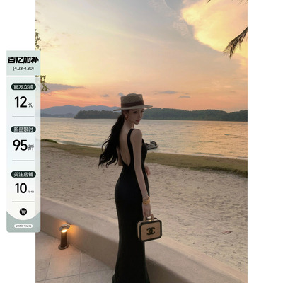 JAYKYYANG气质大U领连衣裙