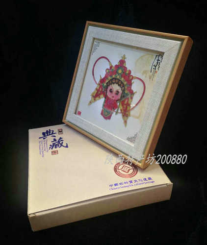 镜框京剧花旦皮影西安旅游