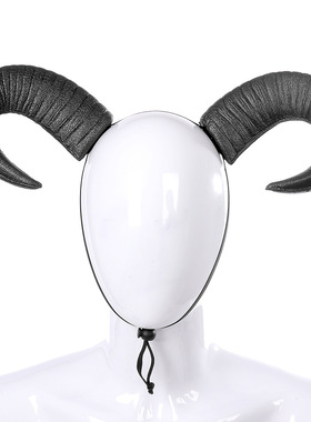 外贸跨境牛角头饰服饰道具万圣节狂欢节派对可调节恶魔角搞怪装饰