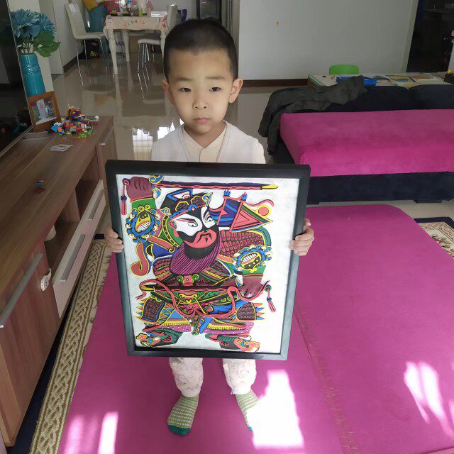 新疆著名的泥塑专家刘焰的彩泥作品