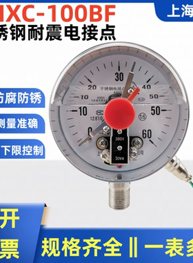 YNXC100BF 0-40MPA耐震不锈钢电接点压力表 全304耐高温 防腐蚀