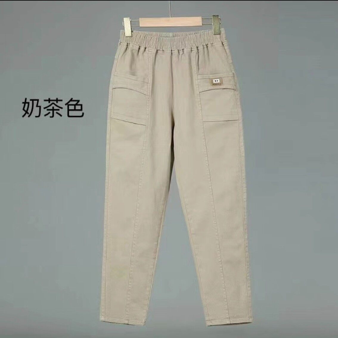 春秋款水洗纯棉斜纹软牛仔裤女士休闲裤