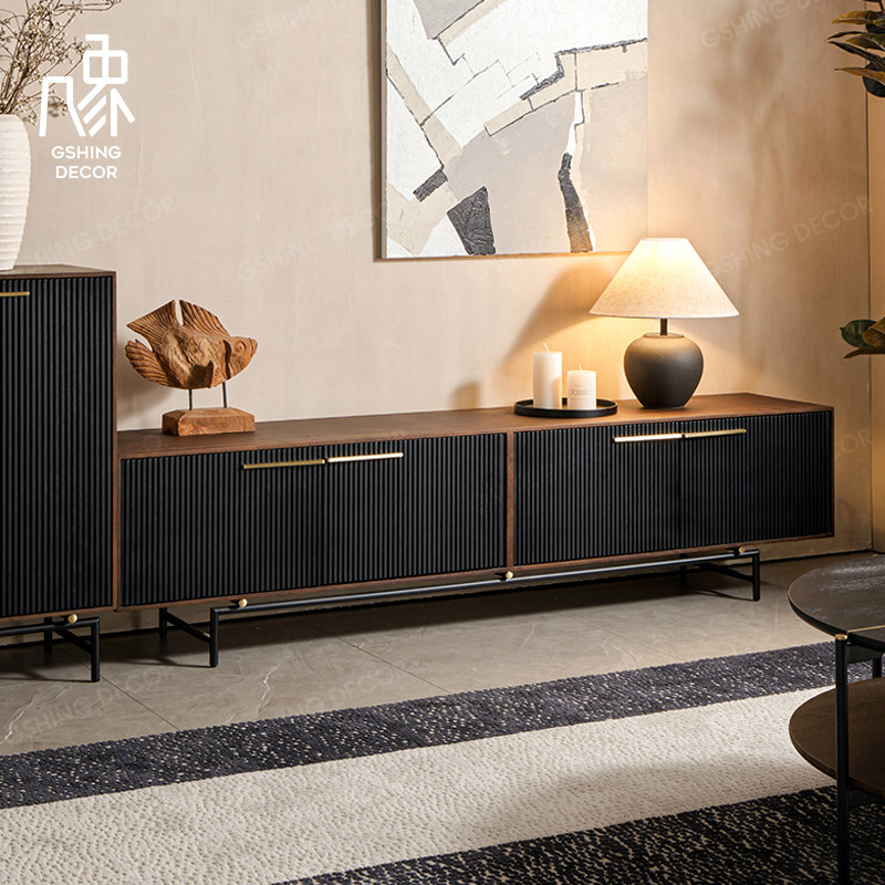 几象复古欧洲橡木全实木电视柜客厅简约现代设计师极简电视机柜2M,住宅家具,电视柜,淘宝优惠券,粉丝福利购,淘宝优惠卷