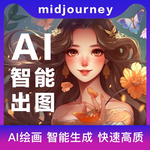 Midjourney AI绘画代做 MJ出图 真人照片转插画 智能绘画