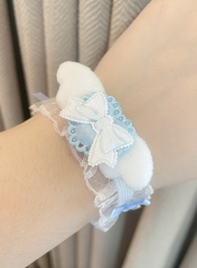 原创亚文化可爱医疗风翅膀水色手环皮手环手饰
