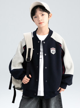 男童春秋装棒球服外套